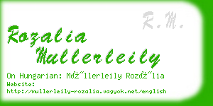 rozalia mullerleily business card